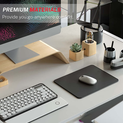 Professional Office and Gaming Mouse Pad, 30% Larger, 8.5" x 11", Black