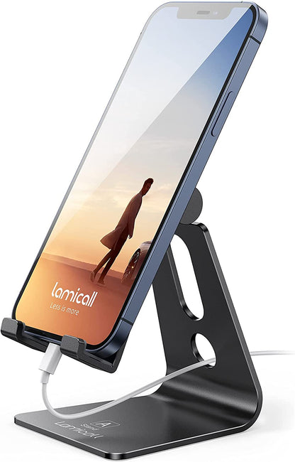 Adjustable Aluminum Desk Phone Stand for iPhone