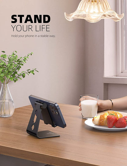 Adjustable Aluminum Desk Phone Stand for iPhone