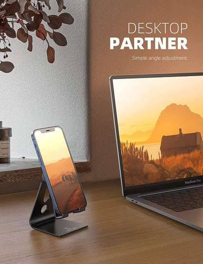 Adjustable Aluminum Desk Phone Stand for iPhone
