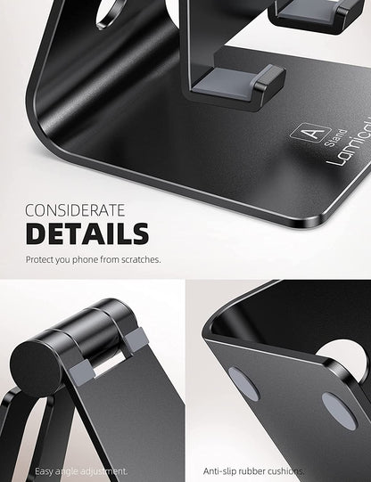 Adjustable Aluminum Desk Phone Stand for iPhone